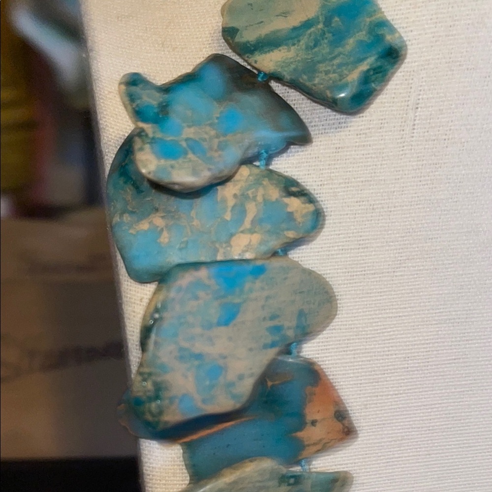 Sea Sefiment Jasper Necklace LUCAS LAMETH - Picture 3 of 16